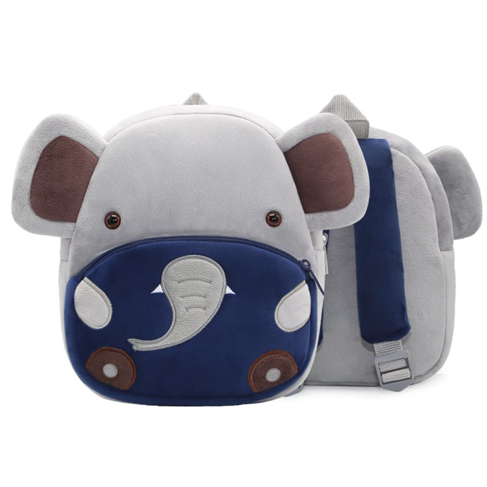 Al AoyamaCute Toddler Backpack Toddler Bag Plush Animal Cartoon Mini Travel Bag for Baby Girl Boy 2-6 Years