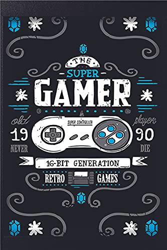 Yellow Alley Gamer Sticker Poster|Poster for Decoration|Home Wall Poster|Poster for Play Room, Gaming Room, Activity Room|Decorative Wall Poster|Self Adhesive Wall Poster(12"x18")