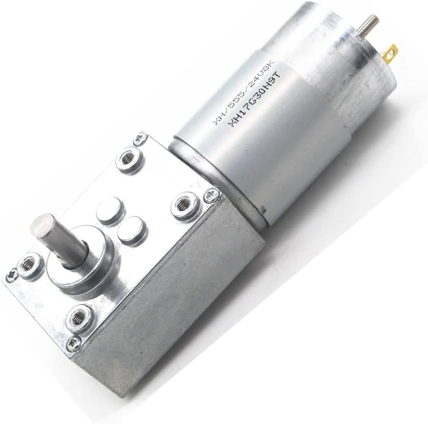 5840-555 Permanent Magnet DC worm reducer motor remote curtain machine Billboard motor intelligent equipment - (Speed(RPM): 260rpm, Voltage(V): 24V)