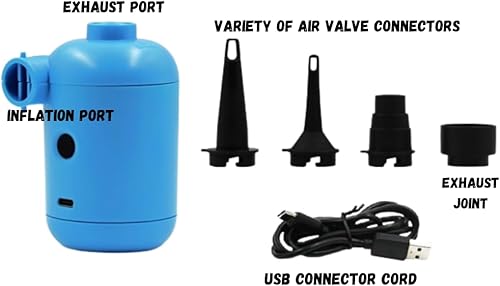 Miniatura 4 de Almohada inflable XL con reposapiés y bomba USB  Reposapiés de viaje para niños y niños pequeños, cama de avión, reposapiés de coche y campamento