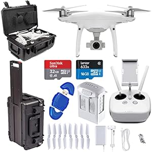 Shutter Stop DJI Phantom 4 PRO Professional Drone CP.PT.000488 + Hardshell Case 32GB Memory Card Reader Quadcopter…