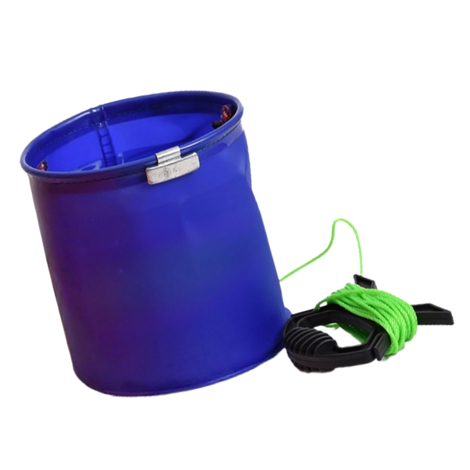 Rafgaldex Blue Portable Abrasion-Resistant Fishing Water Container, Space-Saving Foldable Bucket For Outdoor Trips & Angling Waterproofed Angling Equipment Bucket