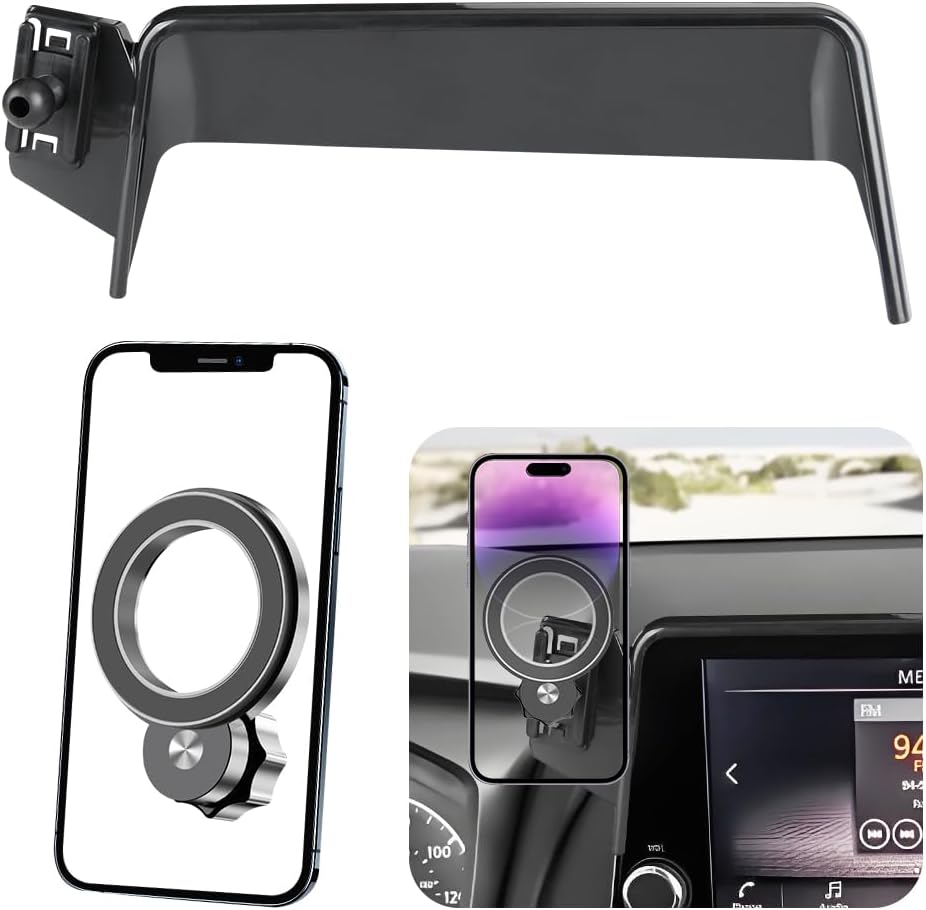 Car Magnetic Phone Mount for Nissan Rogue 2021-2026 and Altima 2019-2025 and Sentra 2020-2025【 8-inch Screen 】 Auto Interior Accessories Best Cellphone Holder Navigation Charging Screen Stand