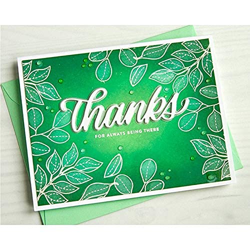 2 Pcs/Set Thanks Word Letters Cutting Dies,Diy Scrapbooking Artist Metal Cutting Dies Stencils For Diy Scrapbooking Embossing Paper Cards Making Decorative Craft New 2019 Die #TOP1