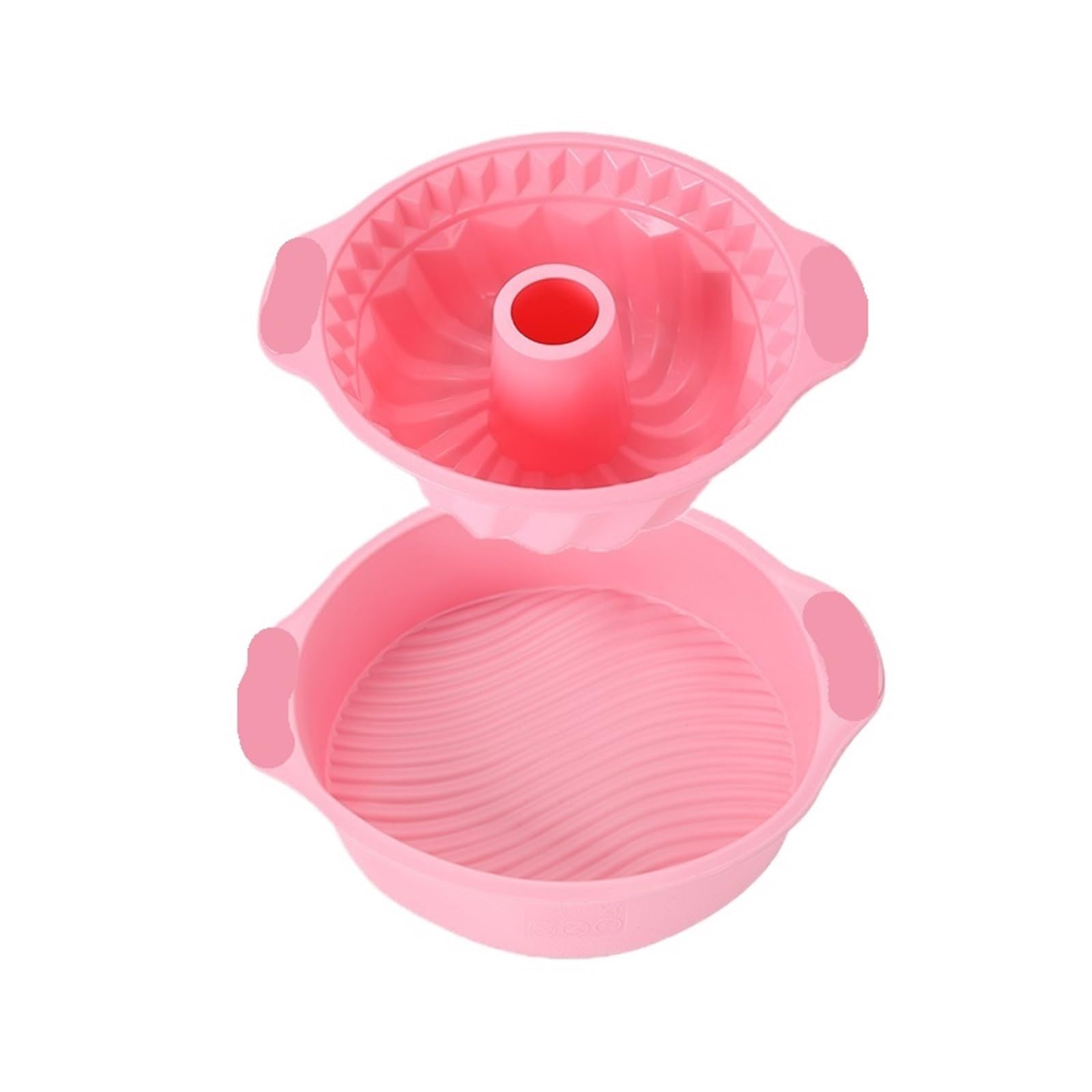 Generisch Silikon Backformen Set Backen Kuchenform for Gebäck Muffin Cupcake Brotformen(Round Mold Set)