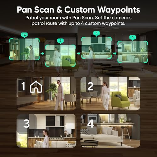 WYZE Duo Cam Pan 2K Dual Cam Indoor/Outdoor Security Camera, White | 180° Wide & 360° PTZ, No Blind Spots, IP65 with Color Night Vision, Pan Scan & Custom Waypoints - image 8