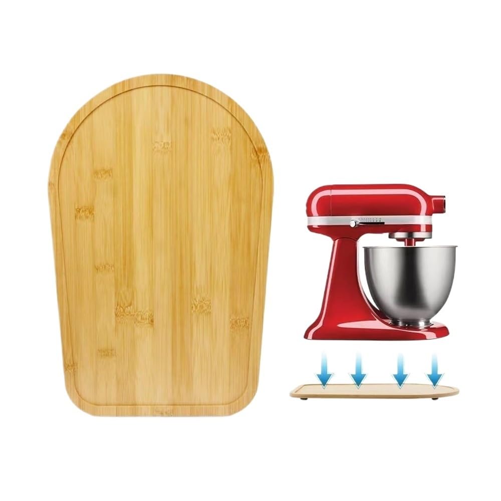 Mover mezclador KitchenAid sin rayar la encimera con base deslizante de madera de 38x24cm