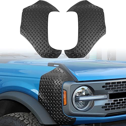 RT-TCZ for Bronco Front Corner Guards Protector Compatible with Ford Bronco 2021-Present Edge Guards Black Exterior Accessories 2pcs(Not for Sport)