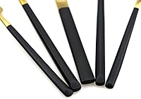 Vista 5 de JASHII Juego de cubiertos mate de 20 piezas de acero inoxidable 304 para el hogar, juego de vajilla de cocina con cuchillo/tenedor/cuchara servicio