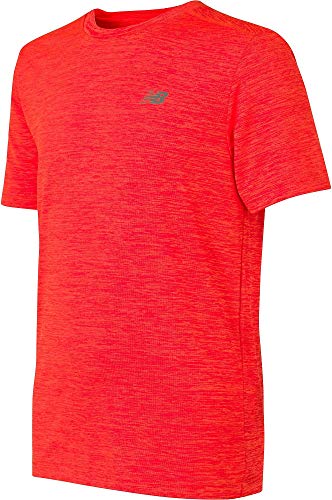 New Balance Big Boys' Short Sleeve Performance Tee, Dynamite Red, 14/16