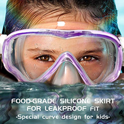 Seago Kids Swim Goggles con Cubierta para la Nariz Antiempañante para Niños 5-15 años miniatura 3