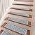 OJIA Stair Treads for Wooden Steps Indoor Washable Stair Carpet Non-Slip 15PCS 30"x8" Rubber Backing Stair Mats Stair Runners for Kids, Elders and Dogs, Staircase Step Treads Stair Covers