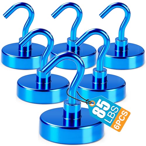 LOVIMAG 6 Pack 85LB Magnetic Hooks, Strong Cabin Ship Essentials