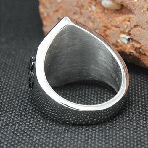 Image of Genuine Stainless Steel Ring Jewelry for Men Fashion Punk Biker Skull Rings