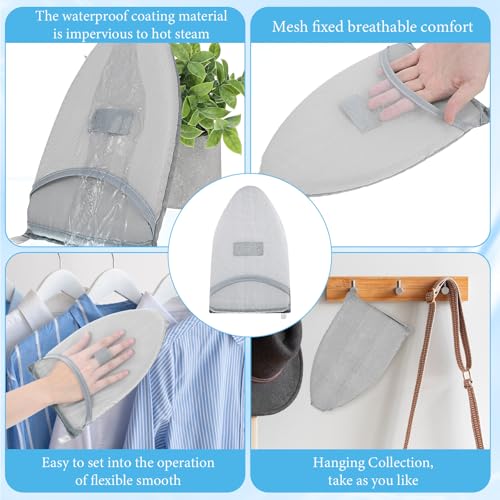 Piriuuo Garment Steamer Glove Ironing Gloves Steamer Mitt with Finger Loop Anti Steam Glove Heat Resistant Steamers Gloves for Steaming Clothes Steamers Accessories for Clothes