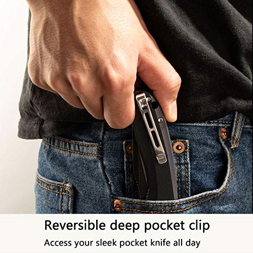 Civivi Folding Pocket Knife Baklash C801H (Double Black) #TOP5