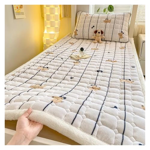 Funda de colchón de terciopelo de alta densidad para cama de 180x200 2