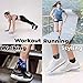 Thirty48 Ultralight Athletic Running Socks for Men and Women with Seamless Toe, Moisture Wicking, Cushion Padding (Large - Women 9-10.5 // Men 10-11.5, [3 Pairs] Black/Gray)