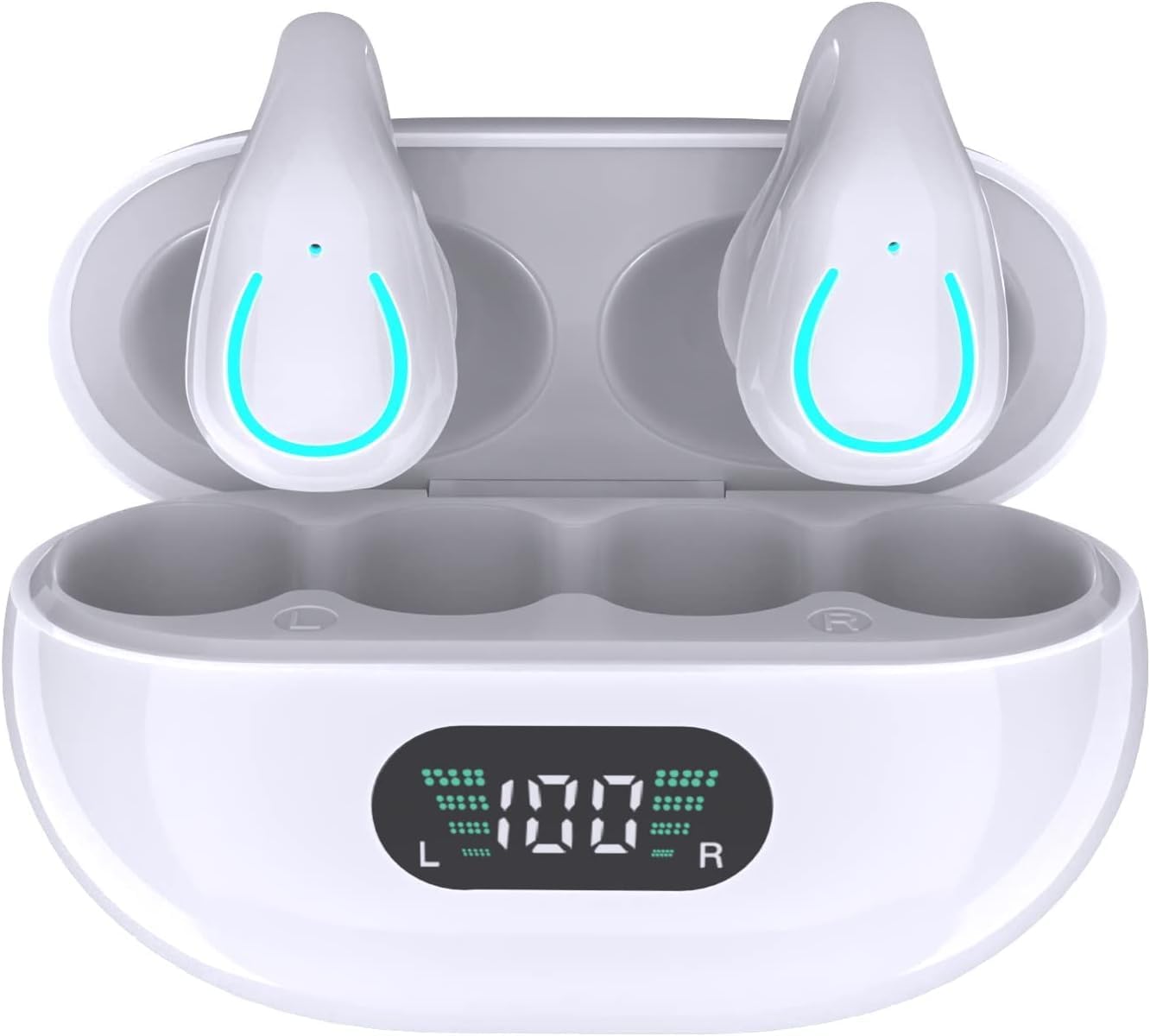 Obbug Clip-On Open Ear Headphones Wireless Bluetooth...