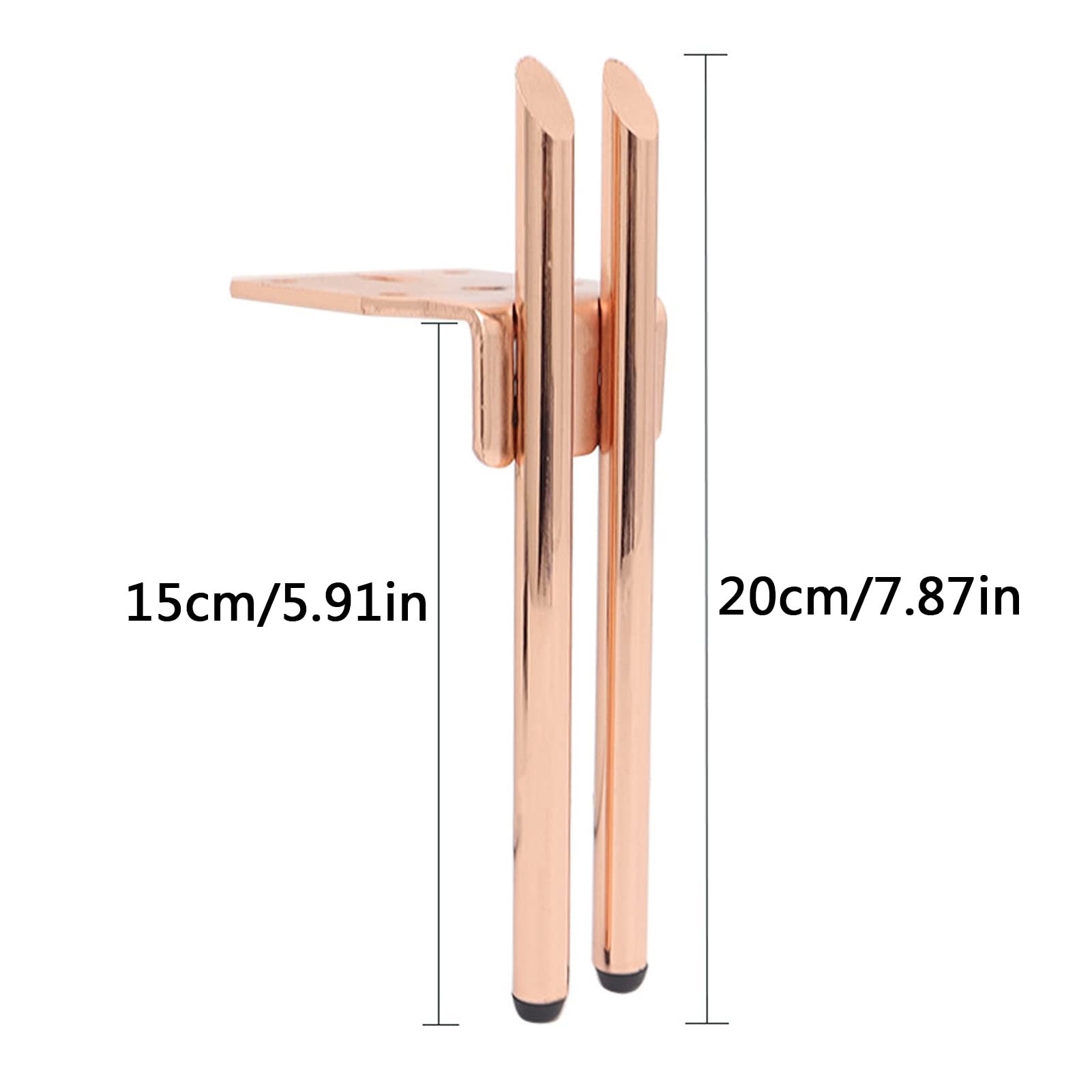 Wytrzymałe, zamienne nóżki podporowe do różnych typów mebli(Rose Gold,13cm/5.12in)
