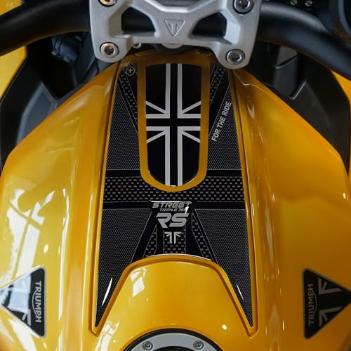 labelbike - 3D Sticker Decoration and Protection Motorcycle Tank Top Compatible with Triumph Street Triple 765 RS 2023-2024