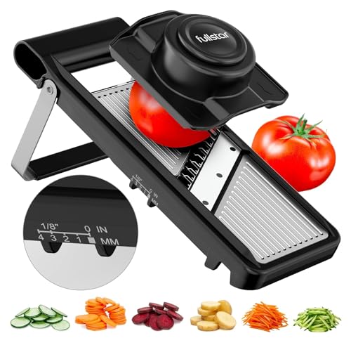 Fullstar Mandoline Cuisine Inox 2-en-1 - Épaisseur...