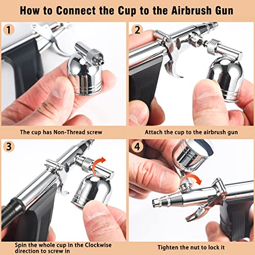 Uouteo YT-PB166TH Airbrush Trigger Gun Air Brush Gun thumb #3