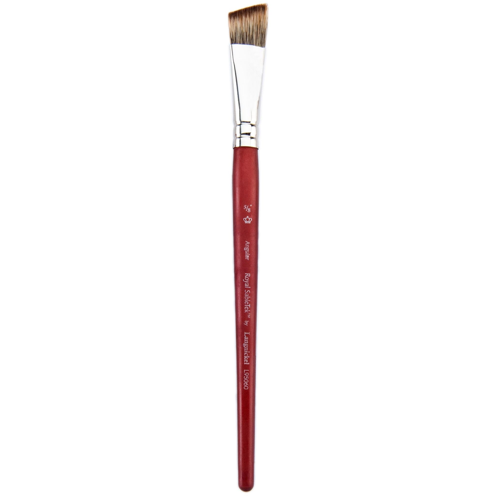 Royal & Langnickel Red Royal Sabletek Angular 1 Inch - Artist Paint Brush - L95060-1 - Single By Nowells