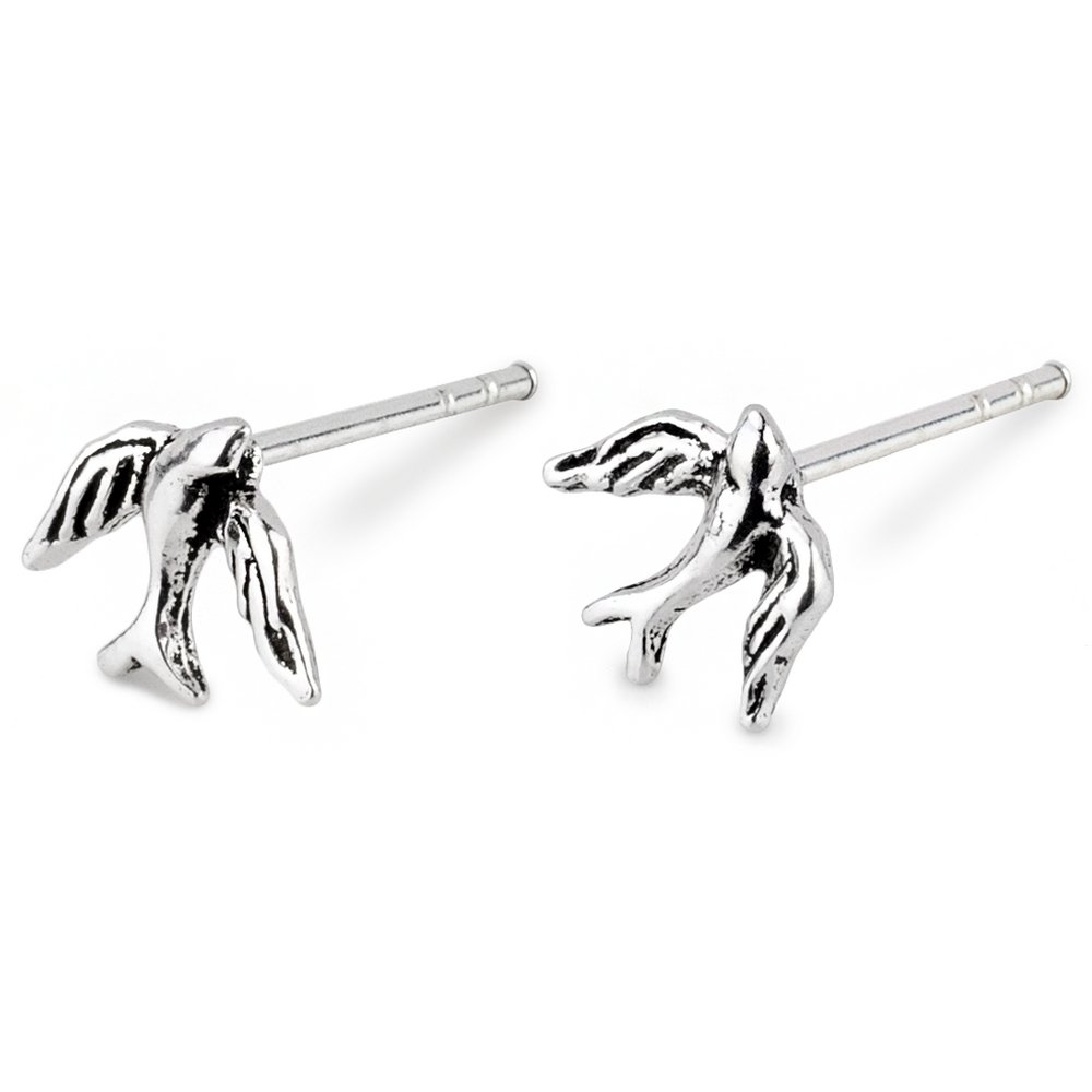 JOE COOLStud Earring Swallows Made With 925 Silver by JOE COOL