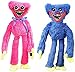 QINWEN Poppy Playtime Huggy Wuggy Plüschtier Spiel Puppe 40 cm Horror Spielzeug gefüllte Plüschpuppe Stoffpuppen ,für Kinder und Fans Geschenk Spielzeug (Color : Blue+pink : 40cm/15.75in)