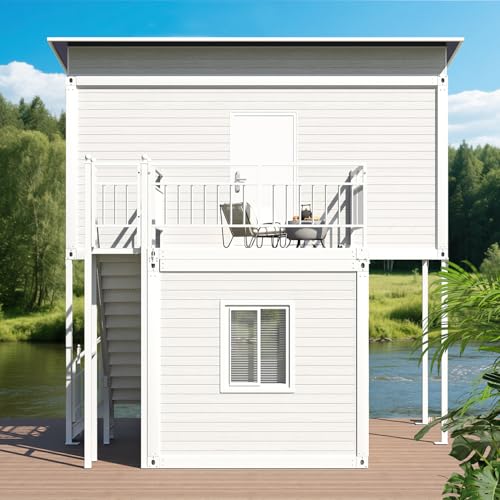 AMGUI Two-Story Tiny House, Flatbed House, Beautiful prefabricated Home, Modern Design for Small Space, Installation Included - Image 4