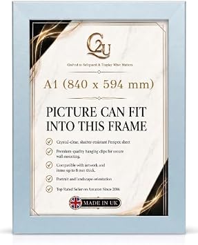 Poster Frame Photo Frame Picture Frame suitable for A1 840x594 mm A1 840x594 mm 84x59.4 cm, Silver