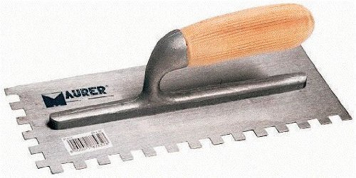 Frattone in Acciaio Dentato 2 Lati verso Dx 280x120mm Greca 10x10 mm Maurer