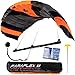 Wolkenstürmer Paraflex Trainer 2.3 action kite neon orange - tappetino di governo a 3 linee per il mountainboarding