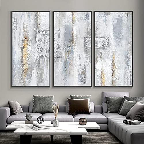 Toile Peinture Art Contemporain Bleu Abstrait, Impression Haute Définition Grand Format 90x180
