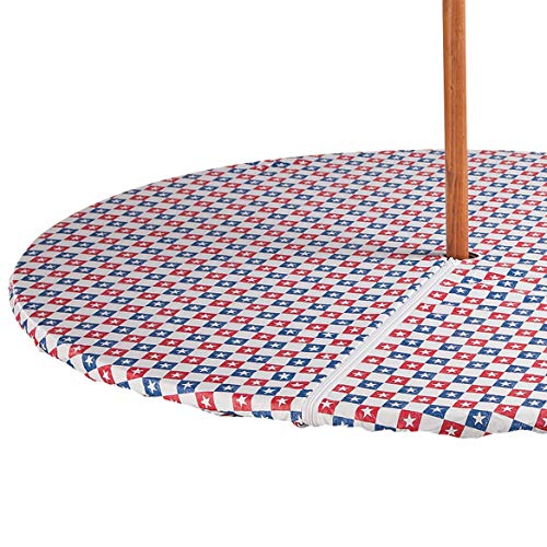 Miles Kimball American Stars Zippered Elasticized Umbrella Table Cover