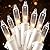 Joiedomi Clear Christmas Lights Outdoor, 100 Count Christmas Tree Lights Indoor Warm White, 21.5FT White Wire String Lights, Xmas Lights Decorations for Holiday Event Wedding Party Decor