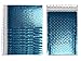 MMBM Metallic Bubble Mailers, 11x13.75 Inch, Blue, 50 Pack, Shiny Padded Shipping Envelope Glamour Mailers, Self Seal and Peal Strip
