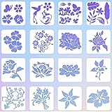 Einfache Verwendung: Vögel Zeichnung Schablonen und Blumenzeichnungsschablone lassen sich auf den meisten glatten Oberflächen wie Holz, Wänden, Stoff, Glas, Papier usw. leicht zeichnen. Sie können diese Zeichenvorlagen nach Ihren Wünschen für Acrylguss, Leinwandmalerei, Kreidemalerei, kleine Pinsel- und Airbrush-Malerei verwenden. Und sie sind sehr leicht zu reinigen, einfach mit Wasser abspülen und trocknen, um wiederverwendet zu werden.
