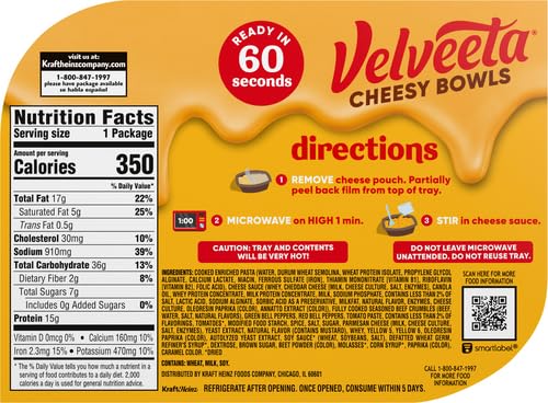 Velveeta Cheesy Skillets Singles 9 Oz. (Pack of 3) Lasagna with Meat Sauce