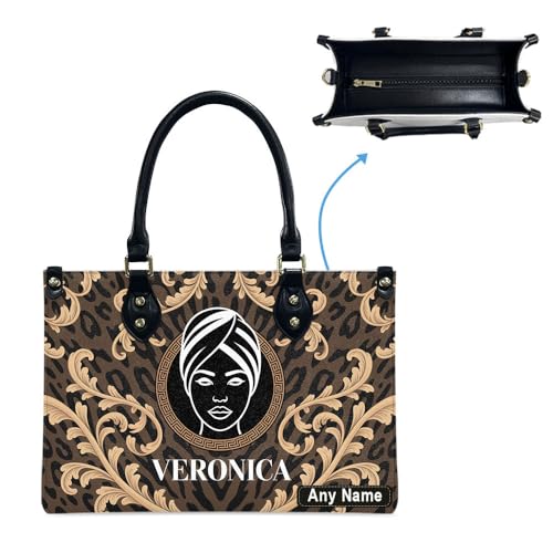 Personalized Queen Leather Bag, Gift for African American, Afro Black Girl, Mother's Day Gift, Church Bags for Women, Bible Bag, Purses For Moms, Personalized Bags apxdVd4