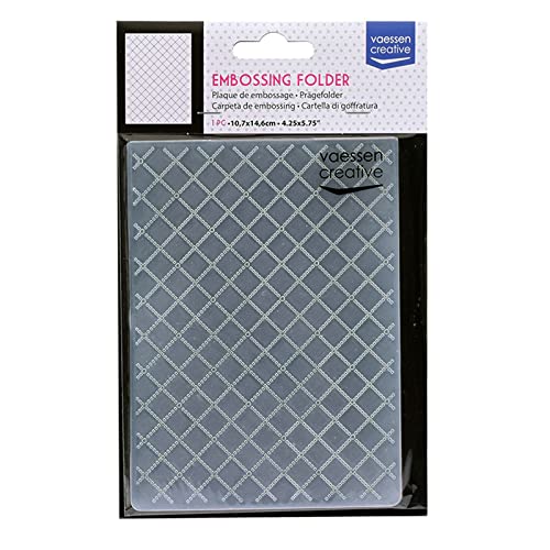 Vaessen Creative Carpeta de Embossing, Transparent, 14,6x10,8x0,5
