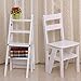 Stołek schodowy 4-poziomowe drabiny składane stołek domowy drewniany stołek wielofunkcyjny składany stołek drabinkowy kuchenny stołek schodowy (kolor: A) (C)