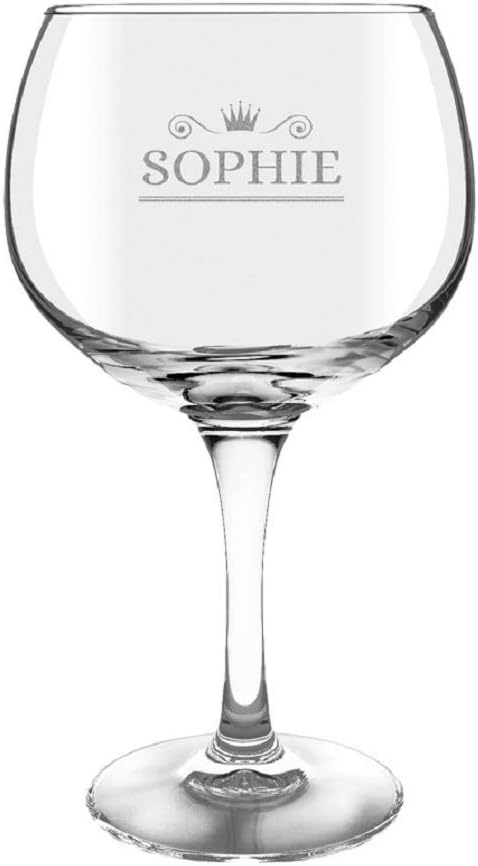 Bicchieri Gin Tonic Bicchiere Da Gin Tonic Personalizzato - Incisione Laser, 580 Ml, Con Nome E Data Set Bicchieri Personalizzati - Foto 8