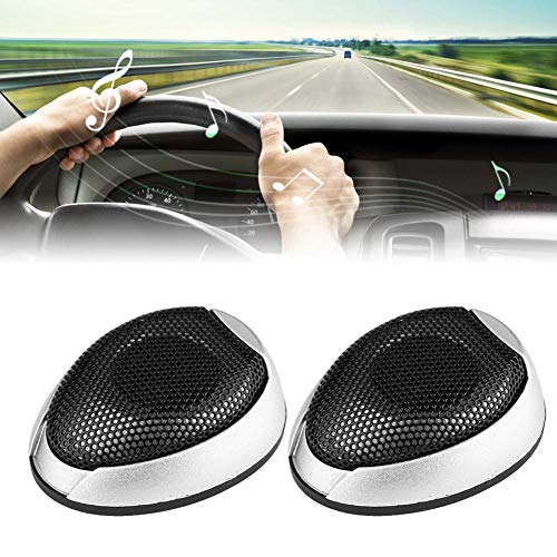 EBTOOLS 10W Mini Autolautsprecher Audio Kunststoff rund klebbarer Lautsprecher Silber Automobillautsprecher mit Kleber Autolautsprecher Audio, Autolautsprecher, Autolautsprecher(Silber)