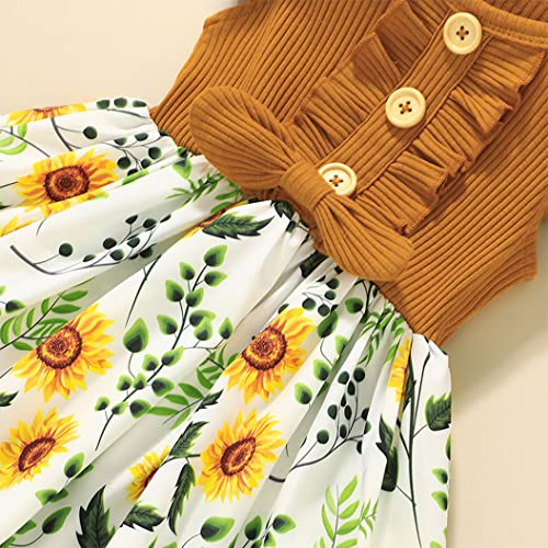 Toddler Girls Tutu Dresses Cute Casual Short Sleeve Dress for Summer Daily Home School Party 2-8T3