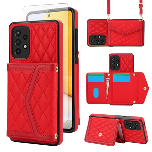 Coque Samsung Galaxy A52 5G étui portefeuille verre trempé blocage RFID et porte carte A52S