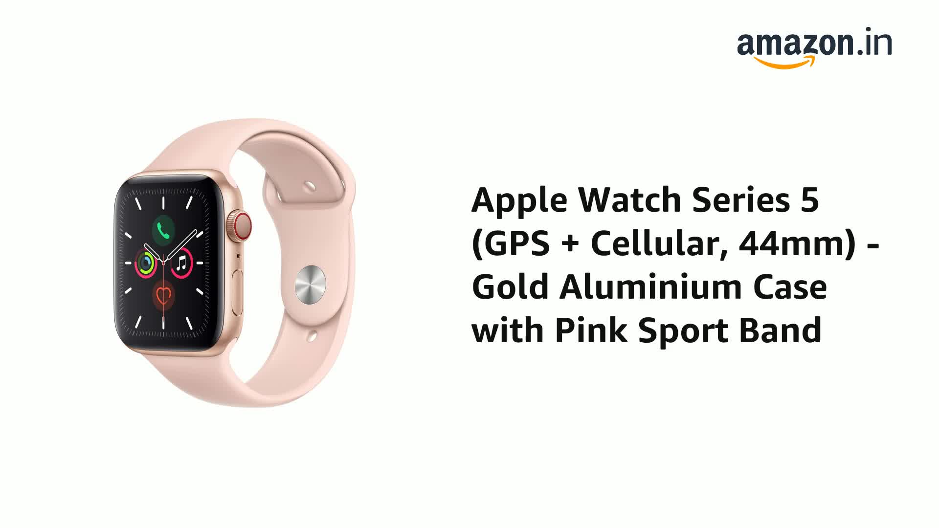 Apple Watch Series 5 LTE / 44mm 애플 워치 시리즈 5 (Gold Stainless Steel Case /  Gold Milanese Loop) - EXPANSYS Korea