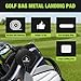 ACCTOLF Golf Bag Magnetic Clip, Golf Rangefinder Magnetic Belt Clip, 2PCS Metal Landing Pads for Golf Bags, Magnetic ‎Rangefinder Strap, Magnetic Golf Towels, Magnetic Golf Accessories