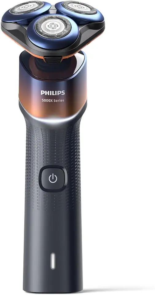 Philips Barbeador Elétrico Masculino Skin Protect, Uso Seco e Molhado, Cabeças flexíveis 360-D, com Acessório Aparador, Carregamento Rápido - X5012/05